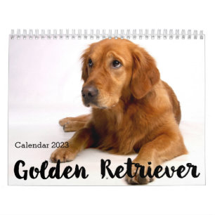 Aangepaste Golden Retriever Agenda 2023 Kalender