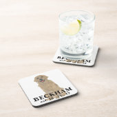 Aangepaste Golden Retriever Dog Beverage Bier Onderzetter (Rechterzijde)
