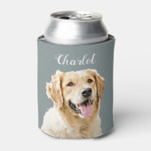 Aangepaste Golden Retriever Hond Gepersonaliseerd  Blikjeskoeler (Blikje Voorkant)