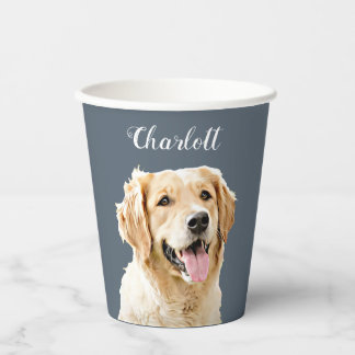 Aangepaste Golden Retriever Hond Gepersonaliseerd  Papieren Bekers