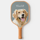 Aangepaste Golden Retriever Hond Gepersonaliseerd  Pickleball Paddle (Voorkant)