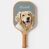 Aangepaste Golden Retriever Hond Gepersonaliseerd  Pickleball Paddle (Achterkant)