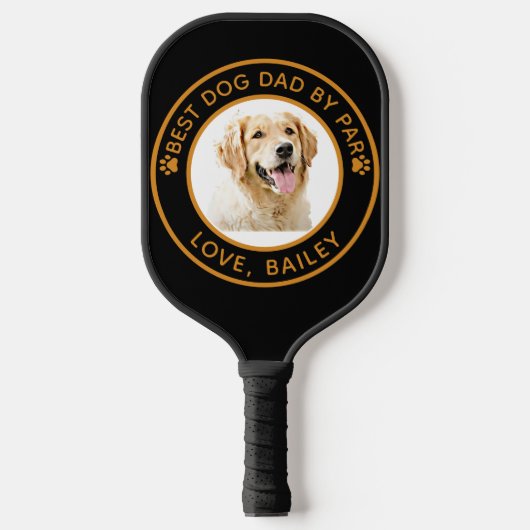Aangepaste Golden Retriever Hond Gepersonaliseerd  Pickleball Paddle (Voorkant)
