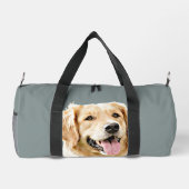 Aangepaste Golden Retriever Hond Gepersonaliseerd Plunjezak (Achterkant)