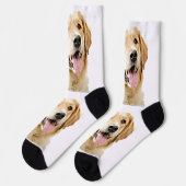 Aangepaste Golden Retriever Hond Gepersonaliseerd Sokken (Links)