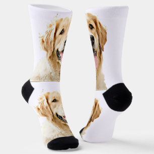 Aangepaste Golden Retriever Hond Gepersonaliseerd Sokken