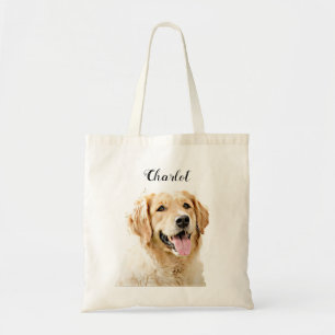 Aangepaste Golden Retriever Hond Gepersonaliseerd  Tote Bag