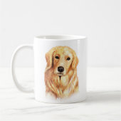 Aangepaste Golden Retriever Koffiemok (Links)