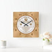 Aangepaste Golden Wedding Jubilea klokken (Huis)