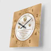Aangepaste Golden Wedding Jubilea klokken (Hoek)
