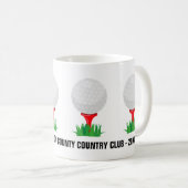Aangepaste Golf Ball Coffee Mok (Voorkant rechts)