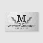 Aangepaste Golf Ball Pattern Name Monogram Age (Voorkant)