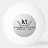 Aangepaste Golf Ball Pattern Name Monogram Age (Voorkant)