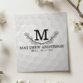 Aangepaste Golf Ball Pattern Name Monogram Age