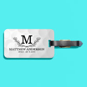 Aangepaste Golf Ball Pattern Name Monogram Age Bagagelabel