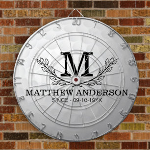 Aangepaste Golf Ball Pattern Name Monogram Age Dartbord