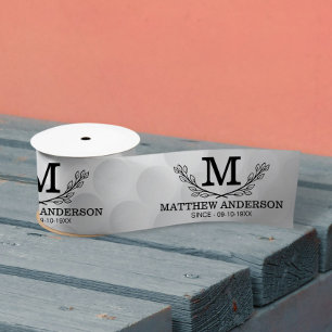 Aangepaste Golf Ball Pattern Name Monogram Age Lint