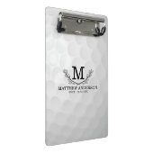 Aangepaste Golf Ball Pattern Name Monogram Age Mini Klembord (Schuin)