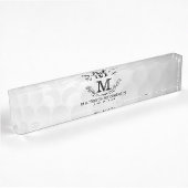 Aangepaste Golf Ball Pattern Name Monogram Age Naambordje