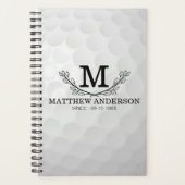 Aangepaste Golf Ball Pattern Name Monogram Age Planner (Voorkant)