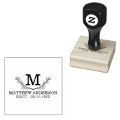 Aangepaste Golf Ball Pattern Name Monogram Age Rubberstempel (Gestempeld)