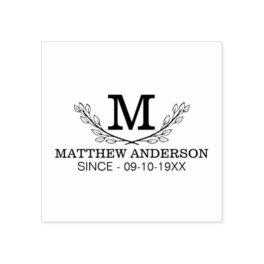 Aangepaste Golf Ball Pattern Name Monogram Age Rubberstempel (Afrduk)