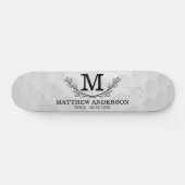 Aangepaste Golf Ball Pattern Name Monogram Age Skateboard (Horizontaal)