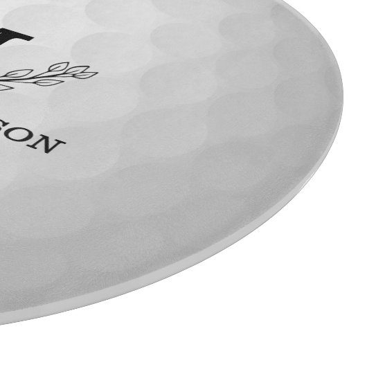 Aangepaste Golf Ball Pattern Name Monogram Age Snijplank (Hoek)