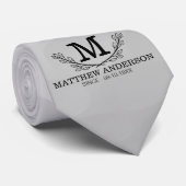 Aangepaste Golf Ball Pattern Name Monogram Age Stropdas (Opgerold)