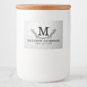 Aangepaste Golf Ball Pattern Name Monogram Age Voedselcontainer Etiket (Voorkant)