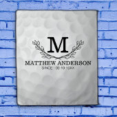 Aangepaste Golf Ball Pattern Name Monogram Age Wandkleed