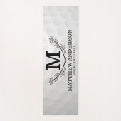 Aangepaste Golf Ball Pattern Name Monogram Age Yogamat (Voorkant)