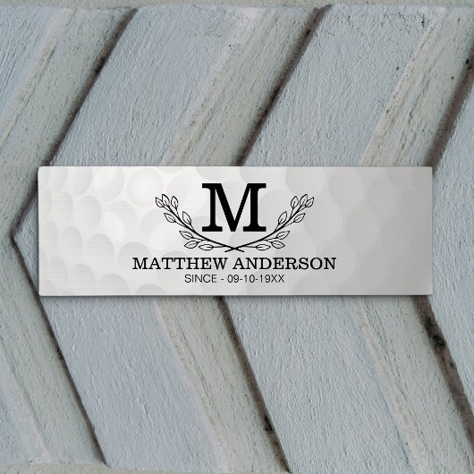 Aangepaste Golf Ball Pattern Name Monogram Age Yogamat