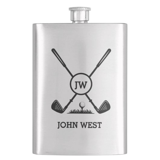 Aangepaste Golf Classic Flask Flacon (Voorkant)