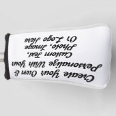 Aangepaste Golf Club HeadCovers, gepersonaliseerd Golfheadcover (Voorkant)