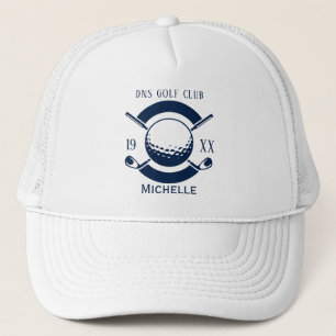 Aangepaste Golf Club Name Classic Trucker Pet