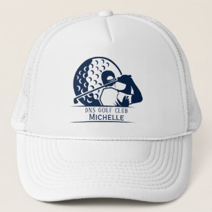 Aangepaste Golf Club Name Classic Trucker Pet