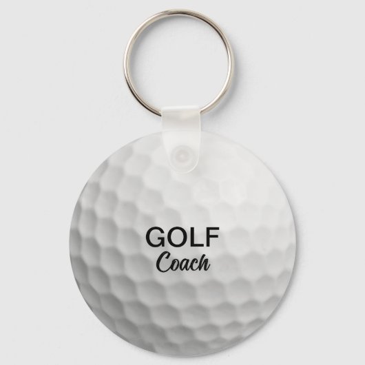 Aangepaste Golf Coach Keepsake Sleutelhanger (Achterkant)