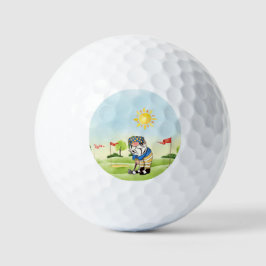 Aangepaste Golf Course Golf Balls met Gnome Golfer Golfballen