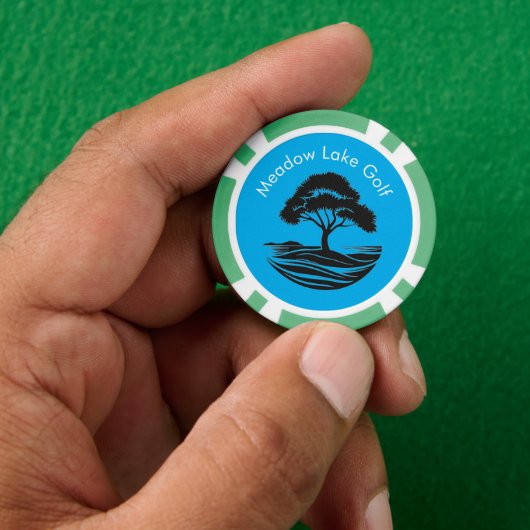 Aangepaste Golf Course Poker Chips (Hand)