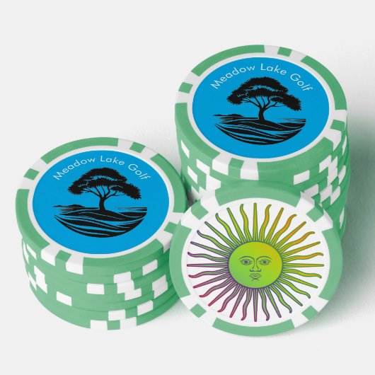 Aangepaste Golf Course Poker Chips (Opstapeling)