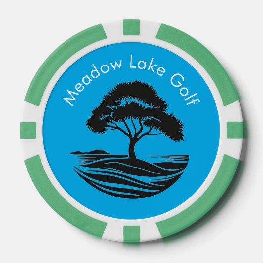 Aangepaste Golf Course Poker Chips (Voorkant)