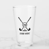 Aangepaste Golf Glass Cup Glas (Voorkant)
