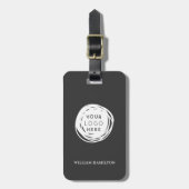 Aangepaste Golf Logo naam Bagagelabel (Voorkant verticaal)