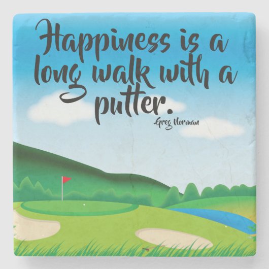 Aangepaste Golf Onderzetter (Voorkant)