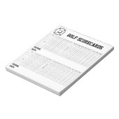 Aangepaste Golf Scorekaarten Notitieblok (Gedraaid)