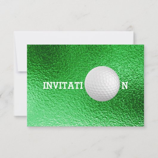 Aangepaste Golfbal 12,7 cm x 8,9 cm Kaart (Voorkant)