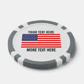 Aangepaste golfbal markers - patriottische Amerika Pokerchips (Enkel)
