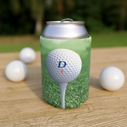 Aangepaste Golfbal op de Groene Golfers Koelbox Blikjeskoeler