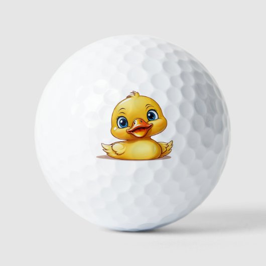Aangepaste golfbal - Rubber ducky ontwerp Golfballen (Voorkant)
